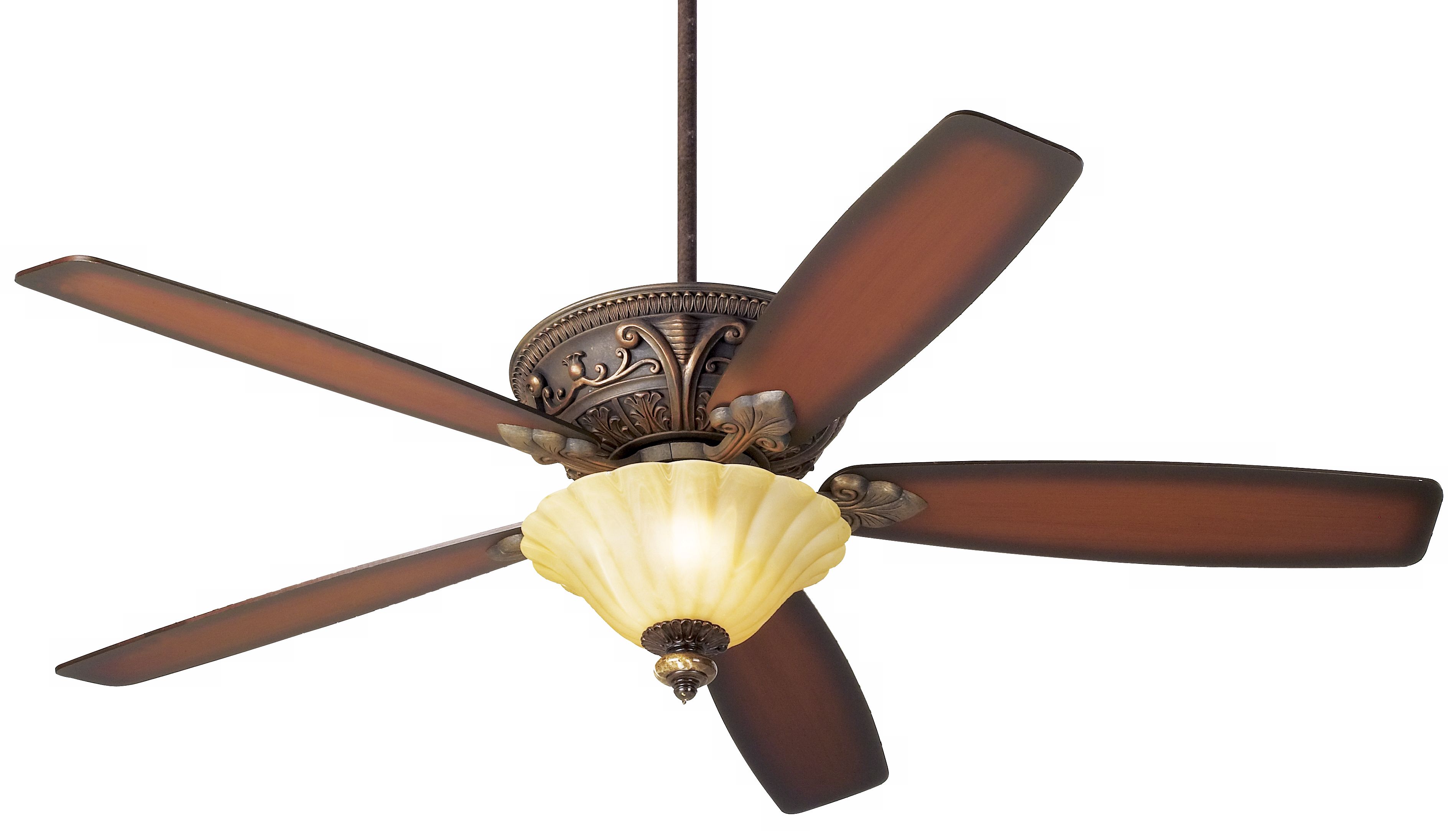 60" Casa Montego™ Alabaster Glass Light Ceiling Fan