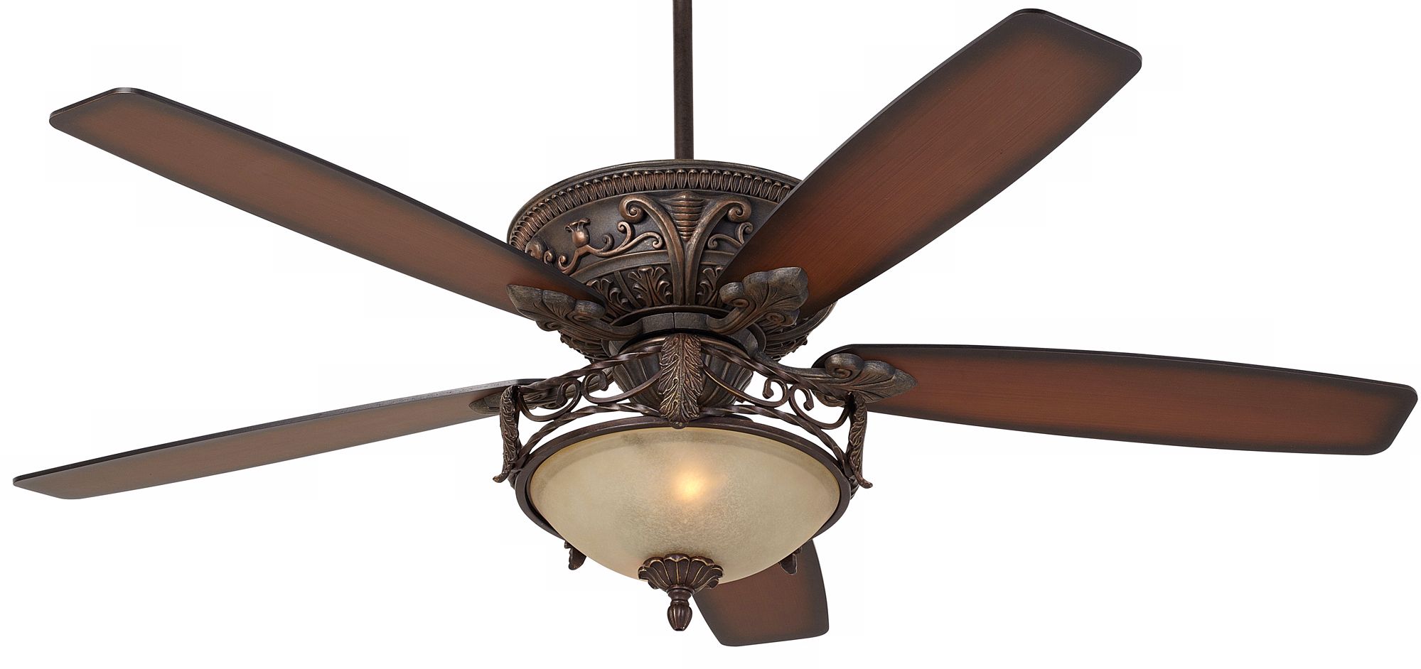 60" Casa Montego™ Scavo Glass Light Ceiling Fan