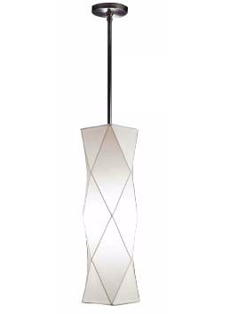 White Diamonte Pendant Chandelier