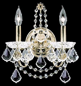 James R. Moder  Belle Wave Collection Crystal Wall Sconce