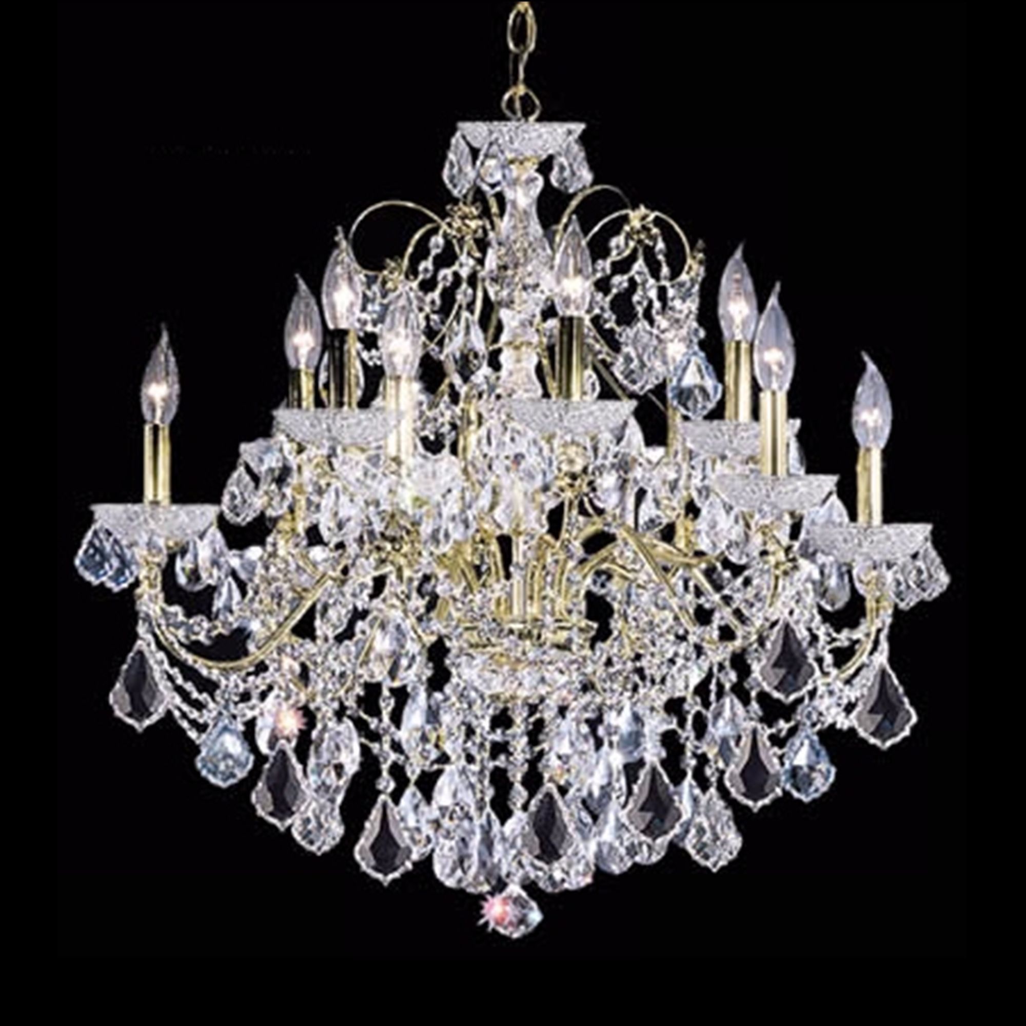 James R. Moder Belle Wave 28" Wide Crystal Chandelier