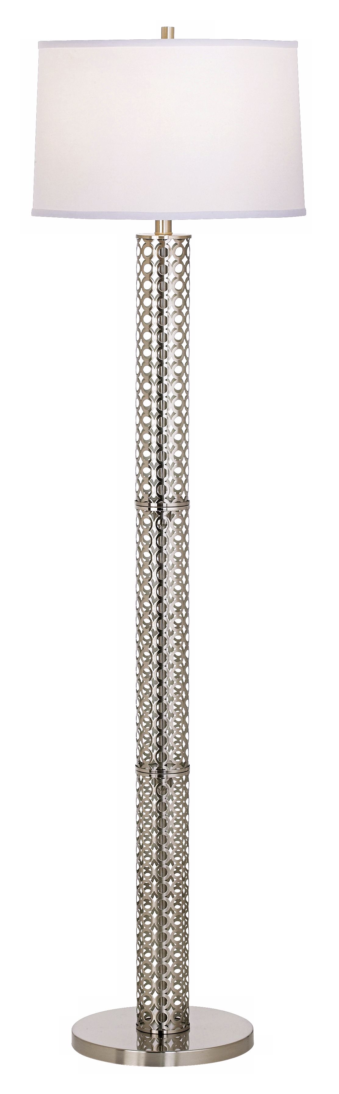 Orbicular Metal Open Weave Floor Lamp