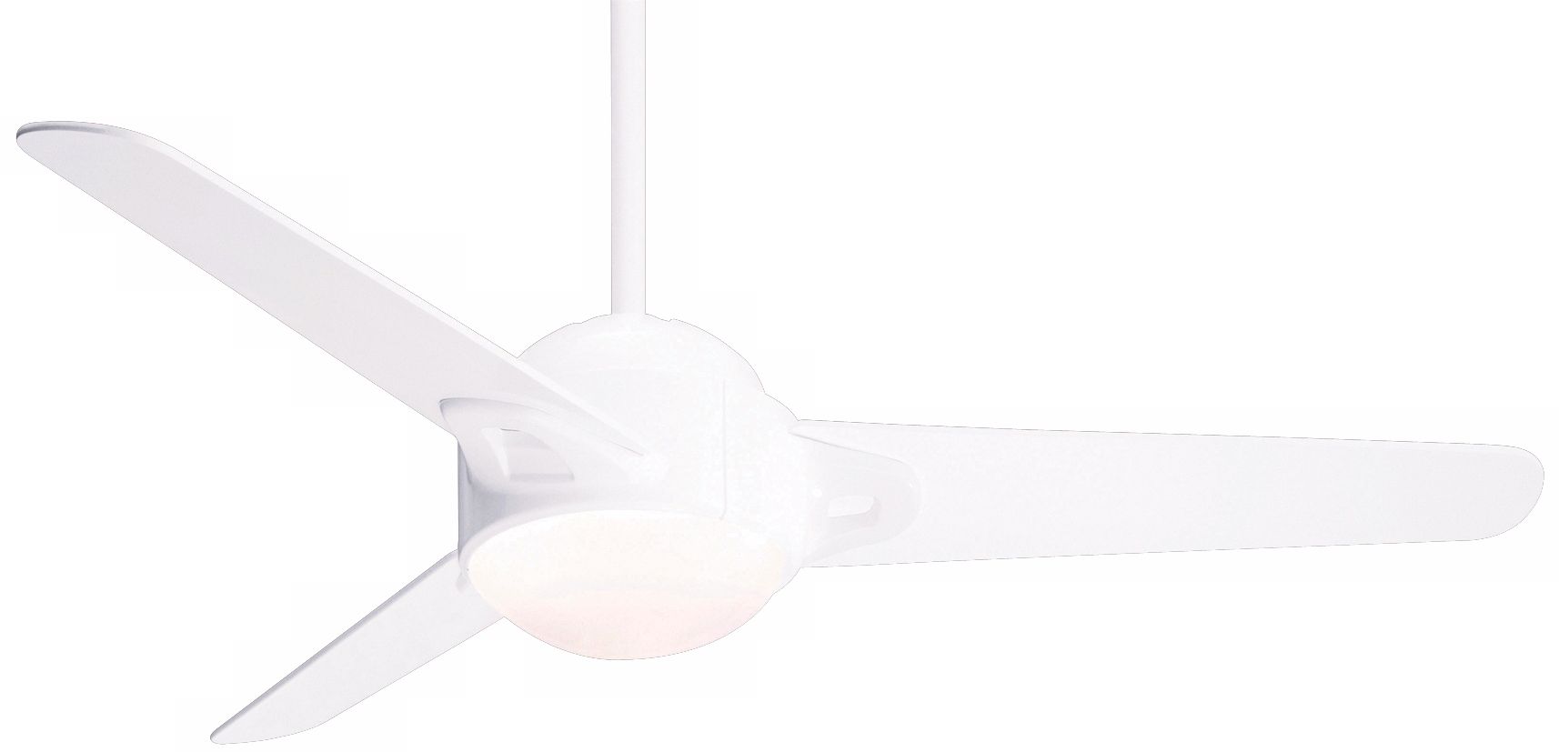 54" Casablanca S3 Brushed Snow White Ceiling fan