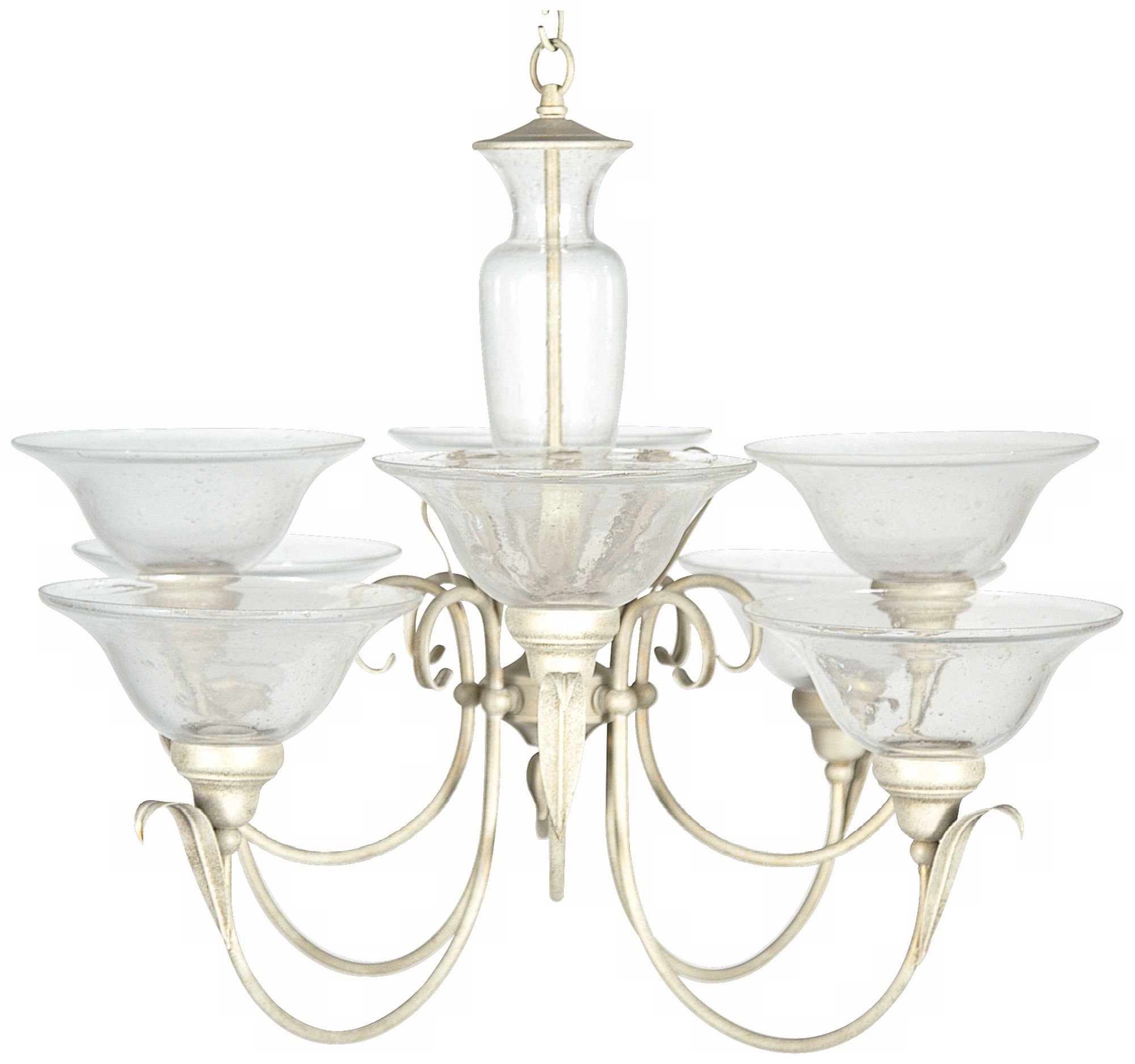 Sand Finish 28" Wide Chandelier