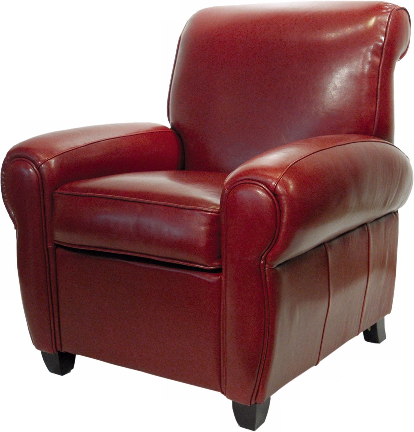 Red Leather Club Chair
