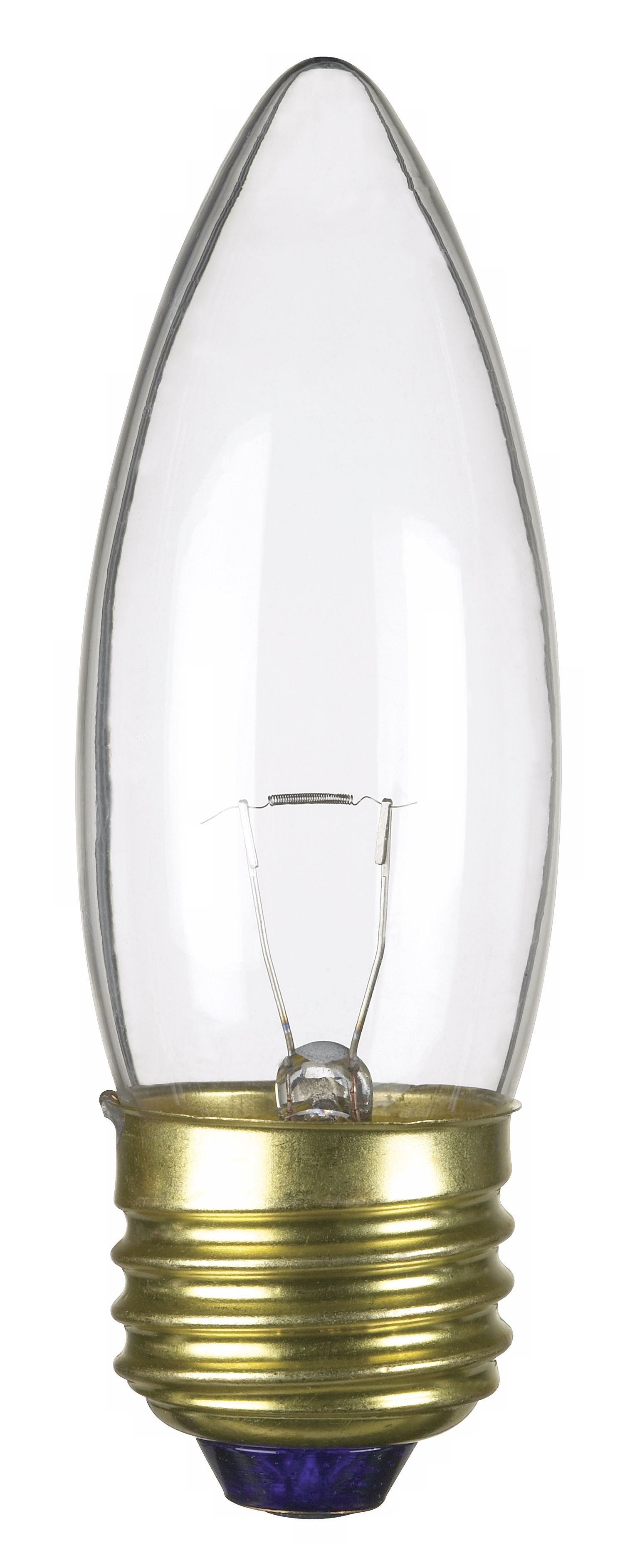 2 Pack Medium Base 60-Watt Clear Torpedo Light Bulb
