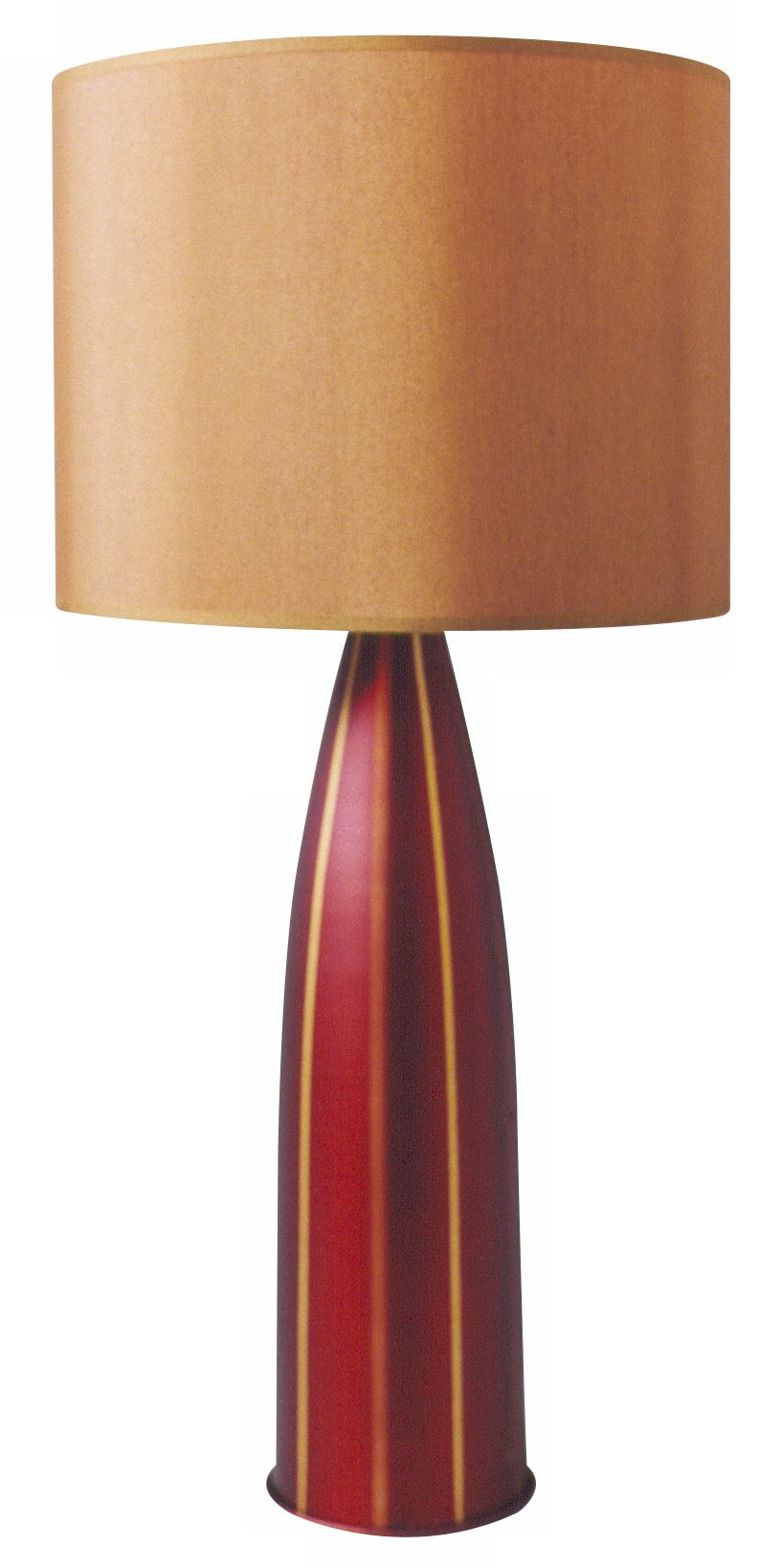 Babette Holland Val Raku Stripe Aluminum Table Lamp