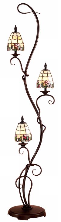 Lifestyle Series Three Light Flower Floor Lamp