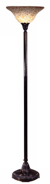 Mosaic Series Torchiere Style Floor Lamp
