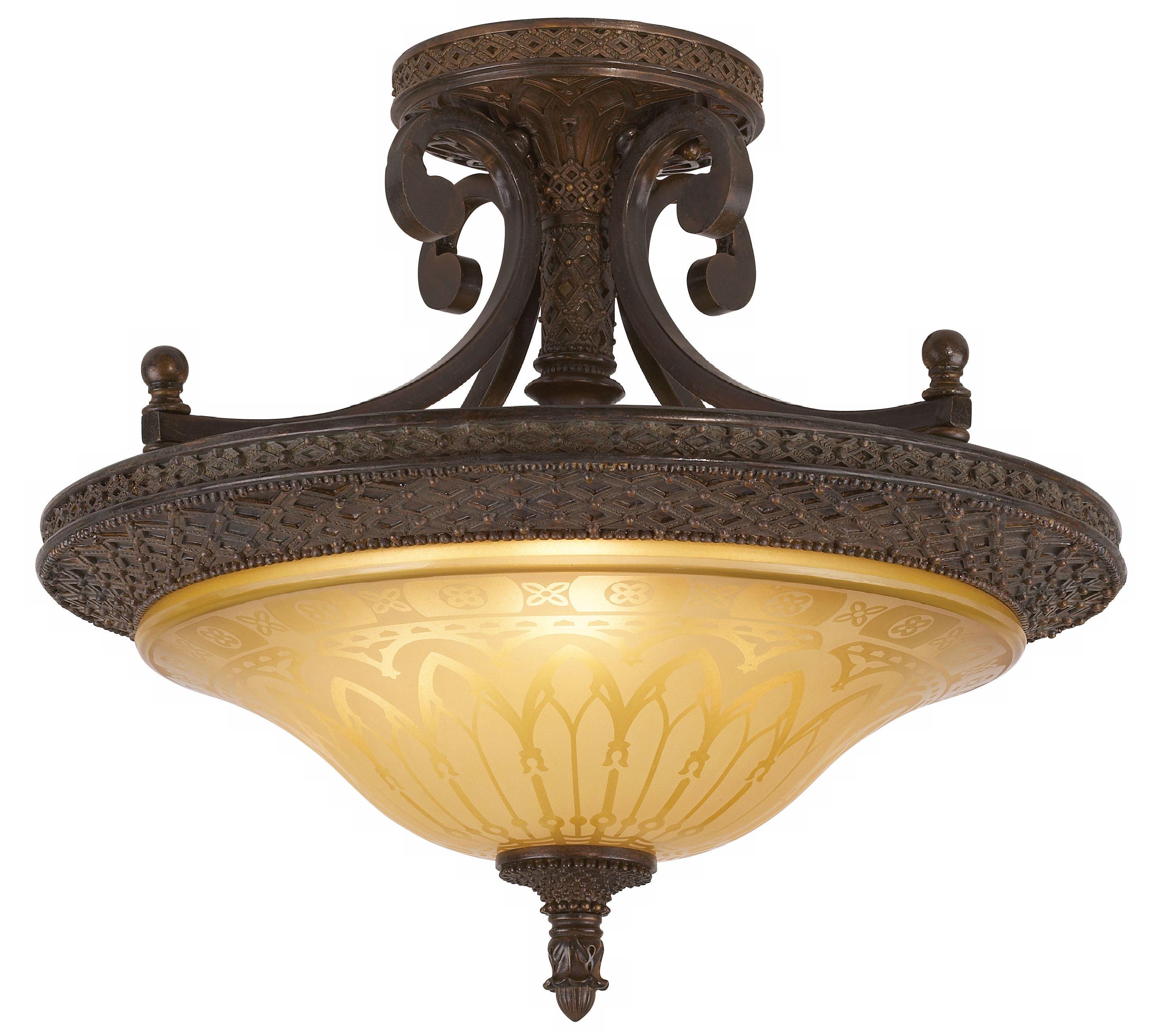Bob Mackie Julieta Collection 19" Wide Ceiling Light Fixture