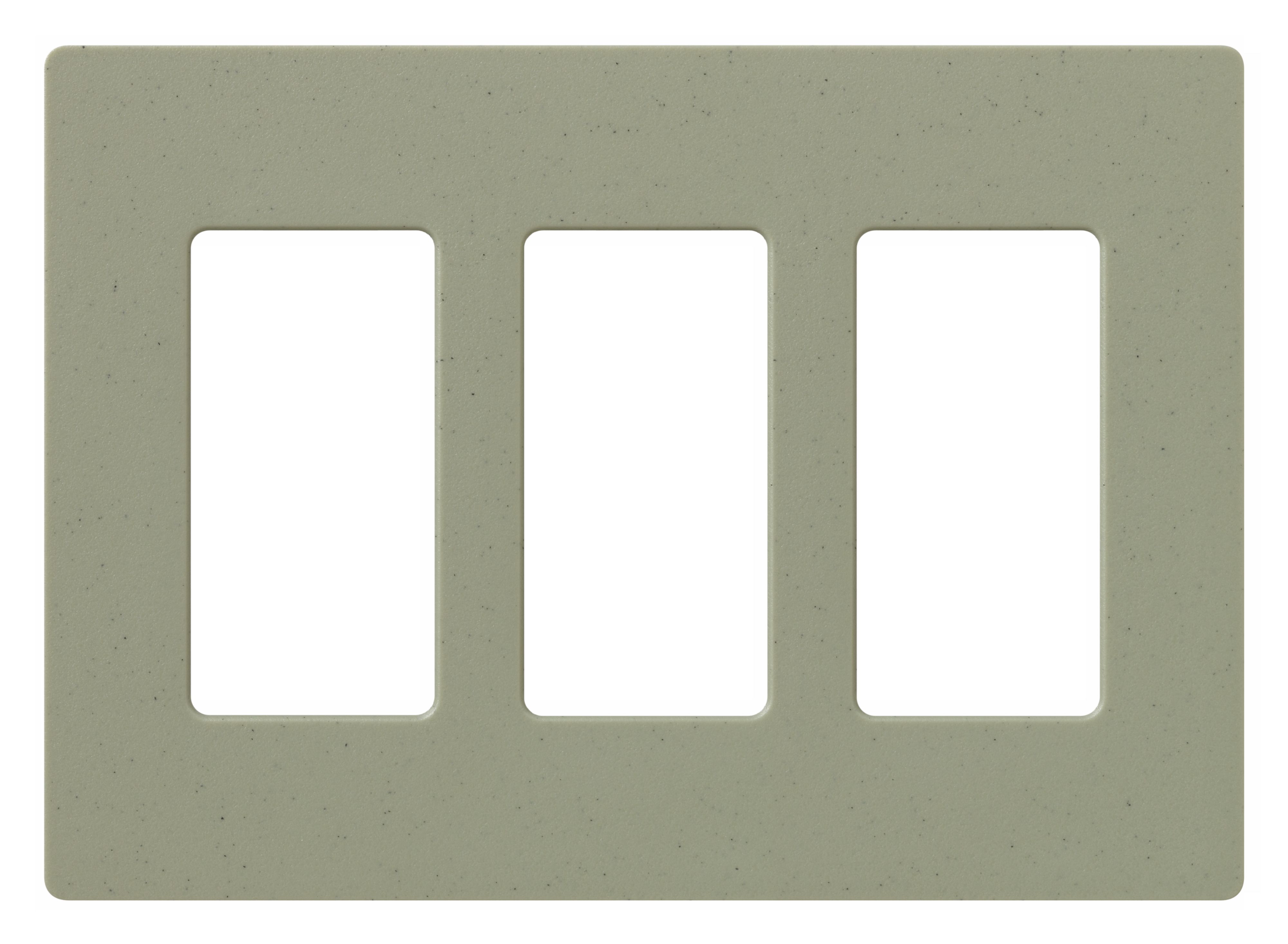 Lutron Greenbriar Three Gang Screwless Faceplate
