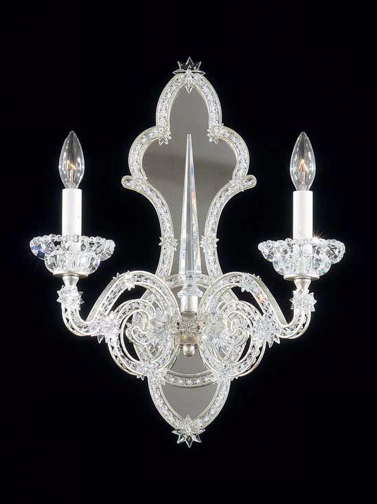 Schonbek Zade Collection Two Light Wall Sconce