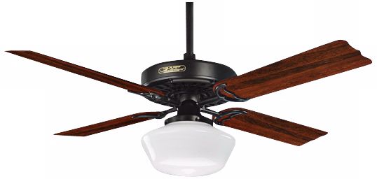 52" Hotel Original Satin Black Ceiling Fan