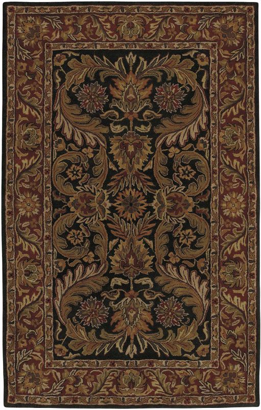 Ancient Treasures Black Handmade Rug