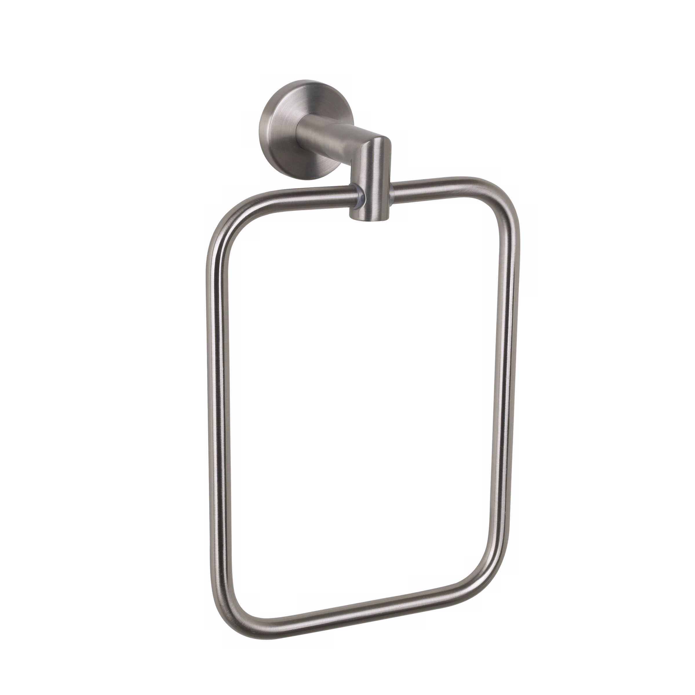 Astral Satin Nickel Towel Holder Ring