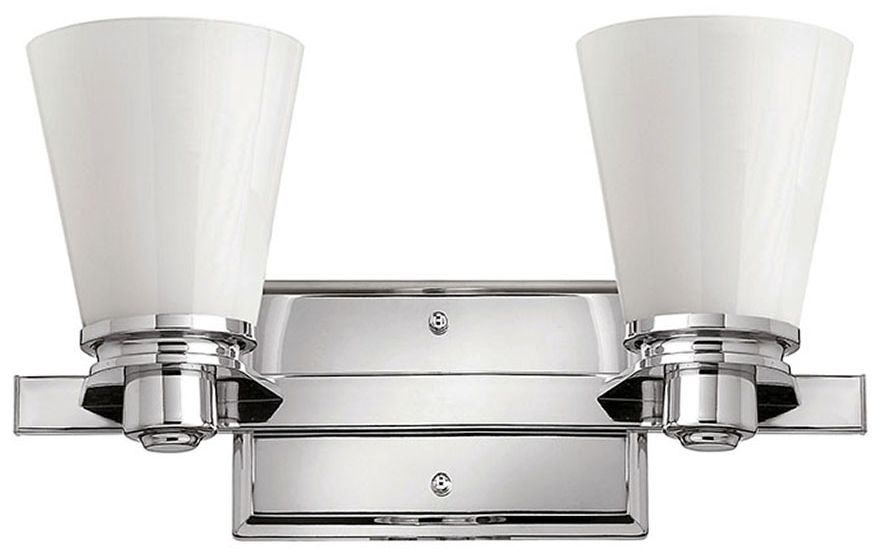 Hinkley Avon Collection Chrome 14 1/2" Wide Bathroom Light