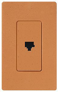 Lutron Diva Terracotta SC Phone Jack