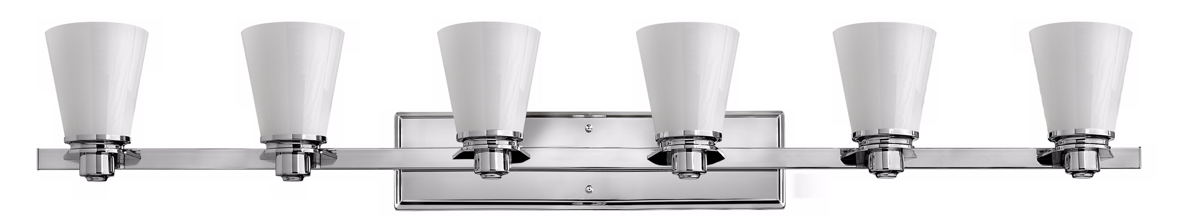 Hinkley Avon Collection Chrome 48" Wide Bathroom Wall Light