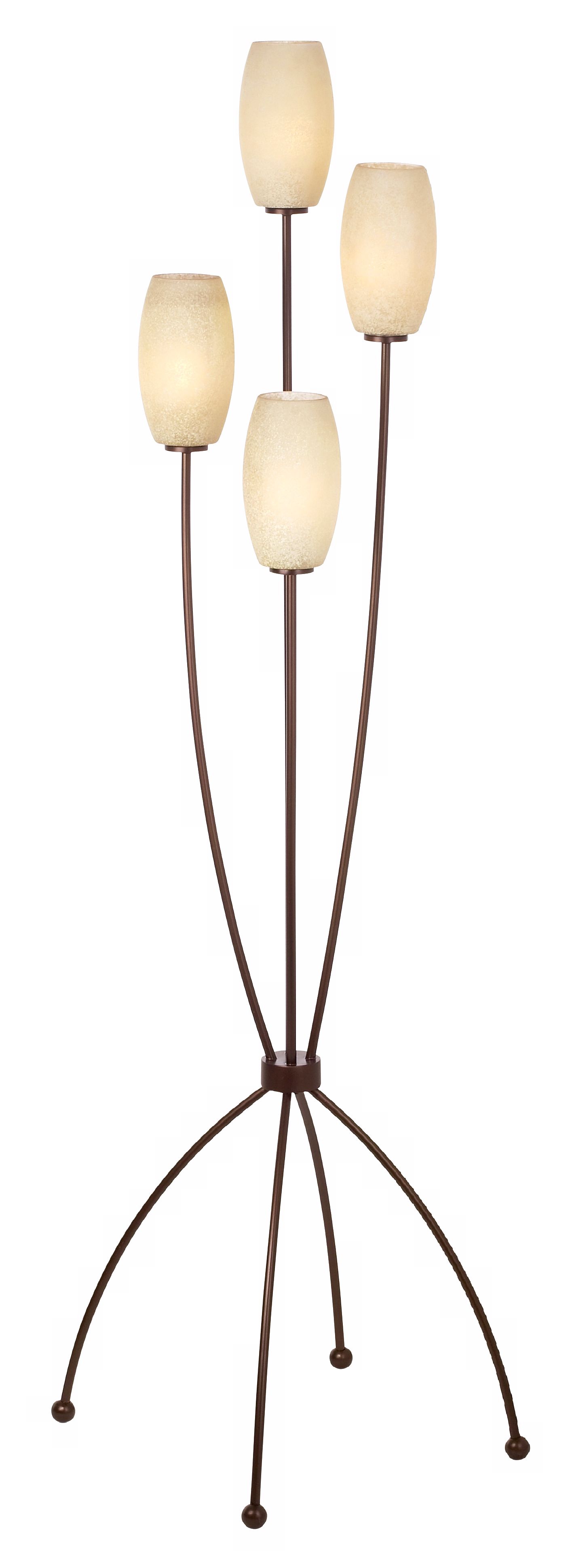 Possini Euro Design Bowed Base Contemporary Floor Lamp