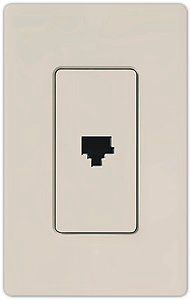 Lutron Diva Taupe SC Phone Jack