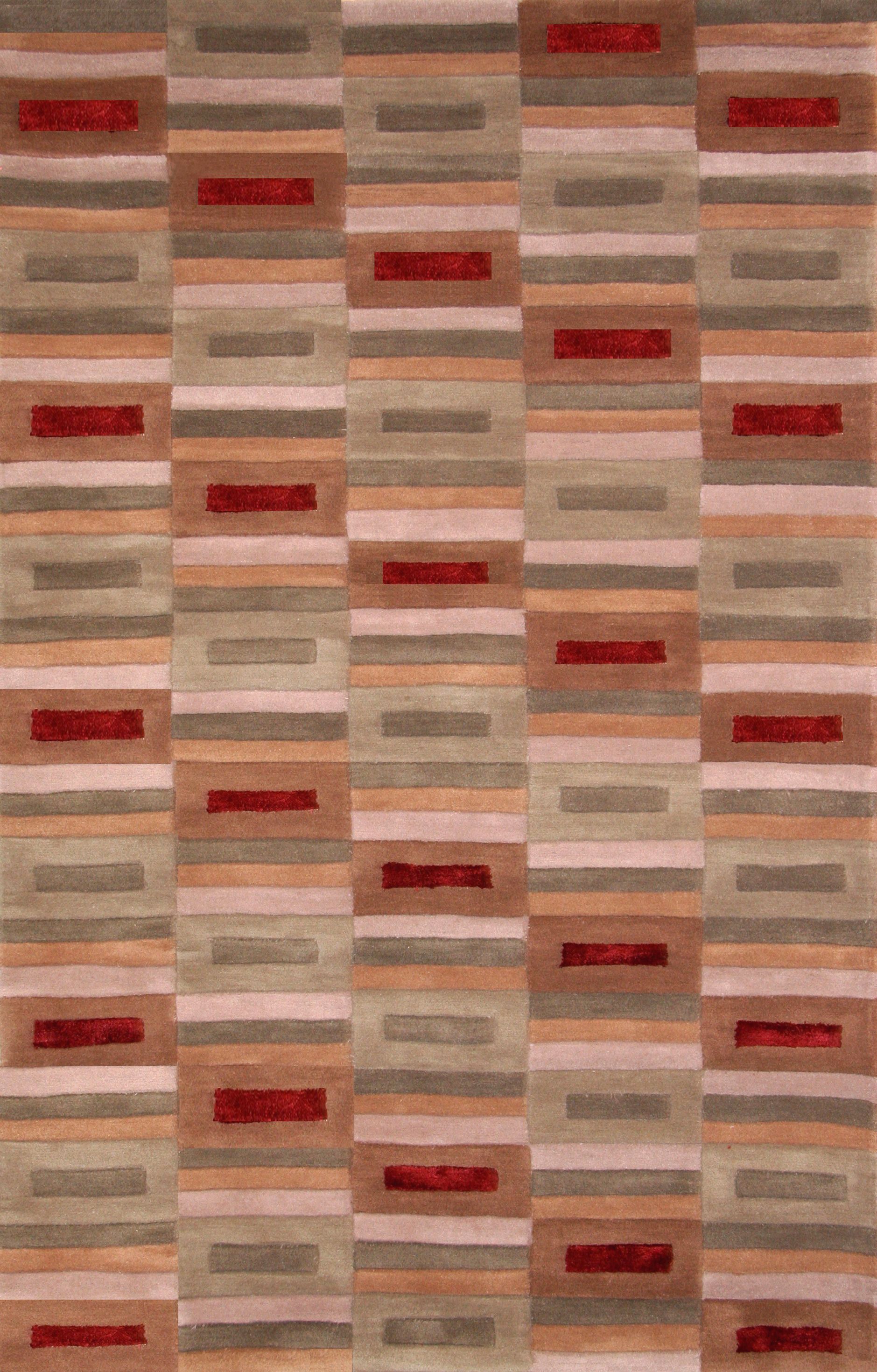 Brach Colored Bars Area Rug