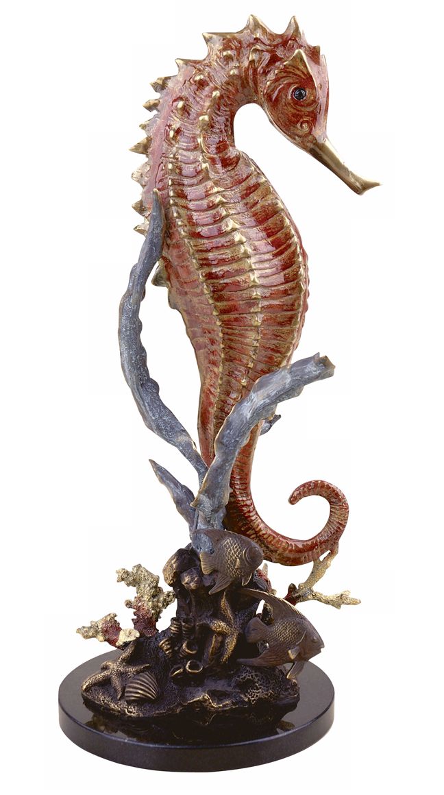Large Imperial Sea Horse Sculpture