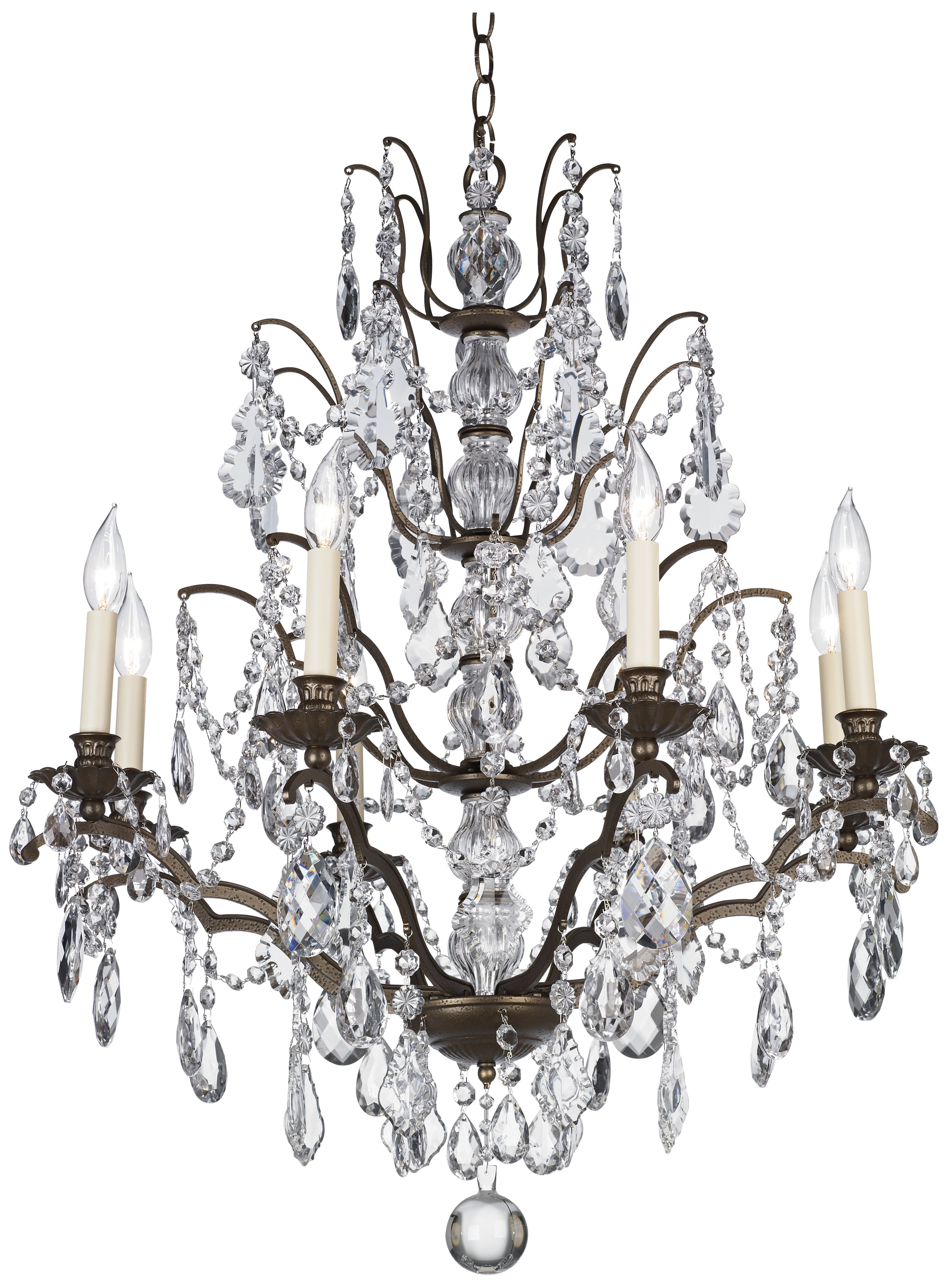 Schonbek Bordeaux Collection Bronze Chandelier