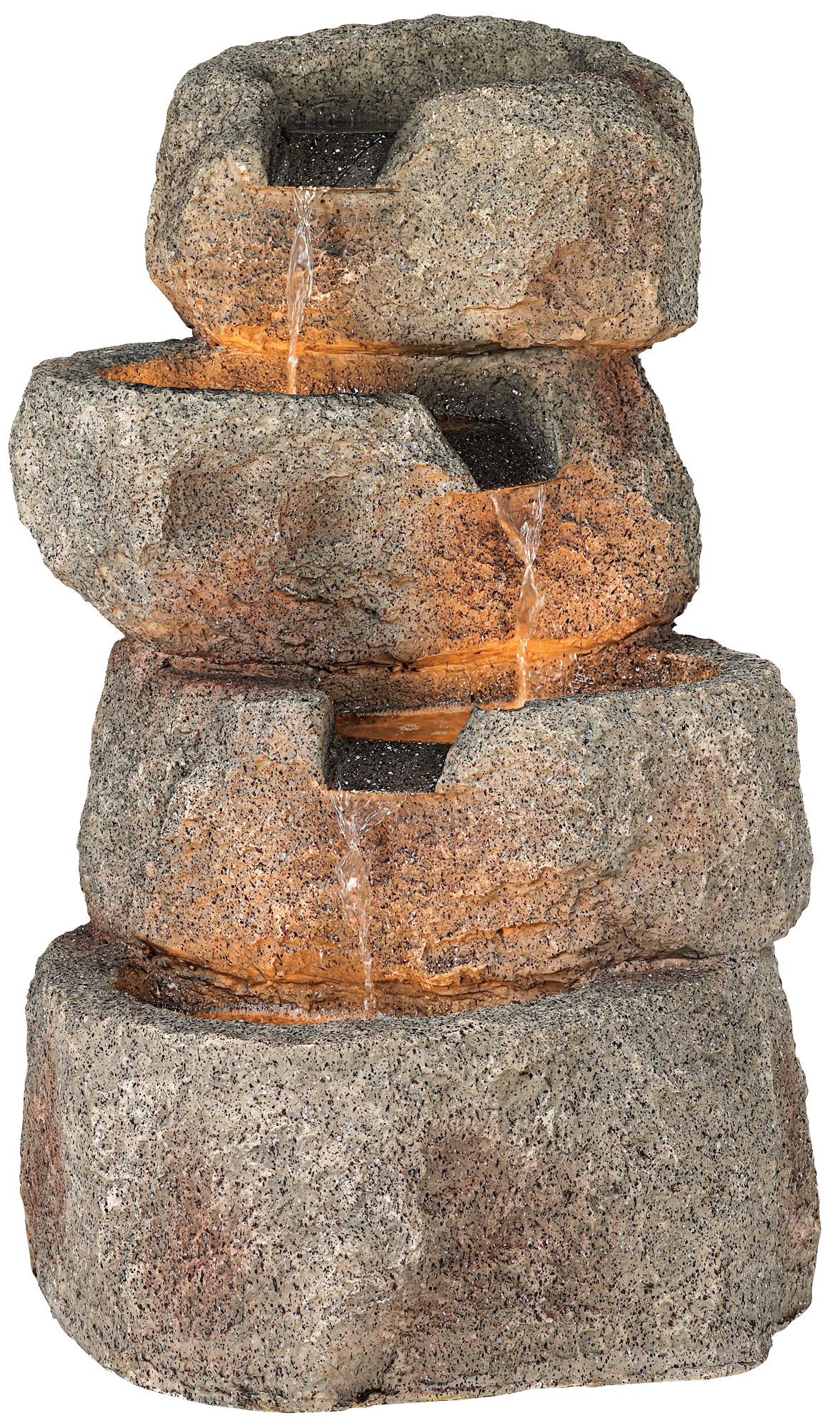 Glacial Rock Lighted Water Fountain