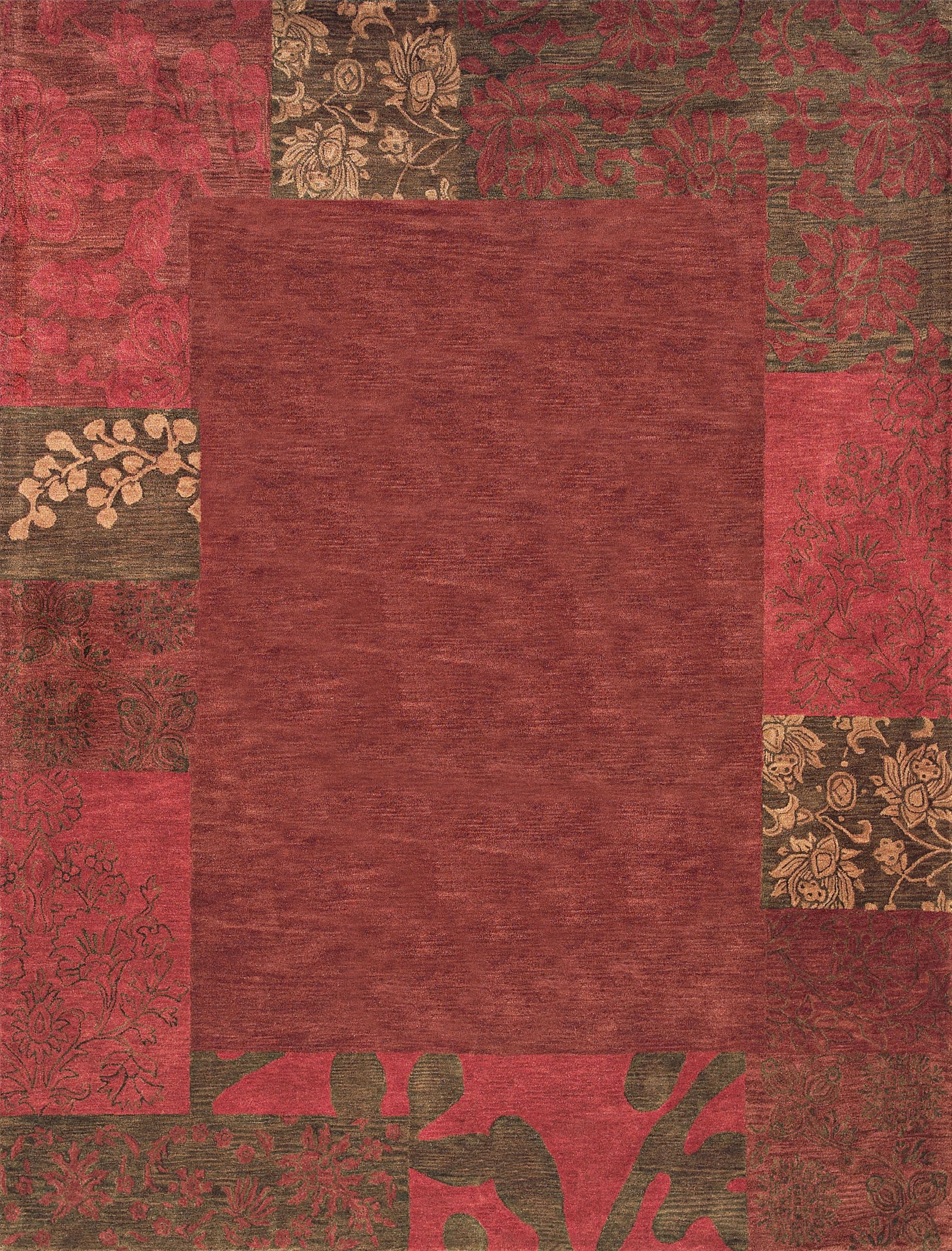 Rudbeckia Red Area Rug