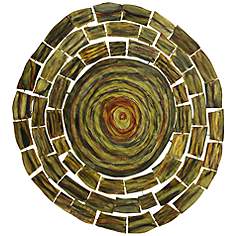 BJ Circle 37 1/2" Round Metal Wall Art
