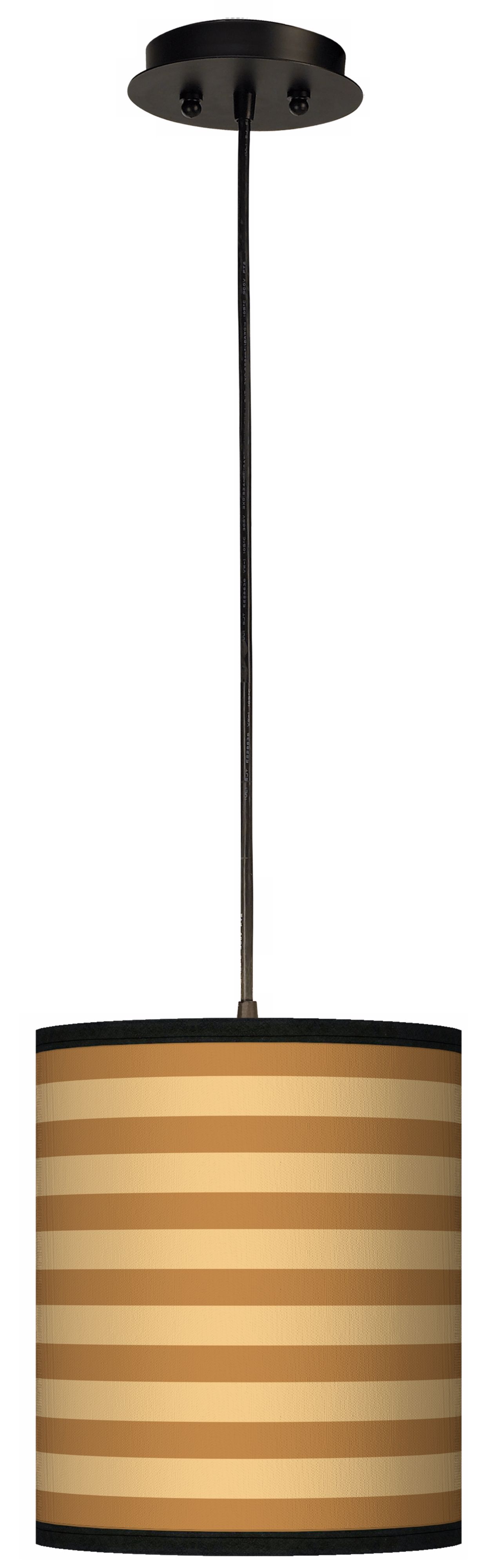 Butterscotch Parallels 10" Wide 1-Light Mini Pendant