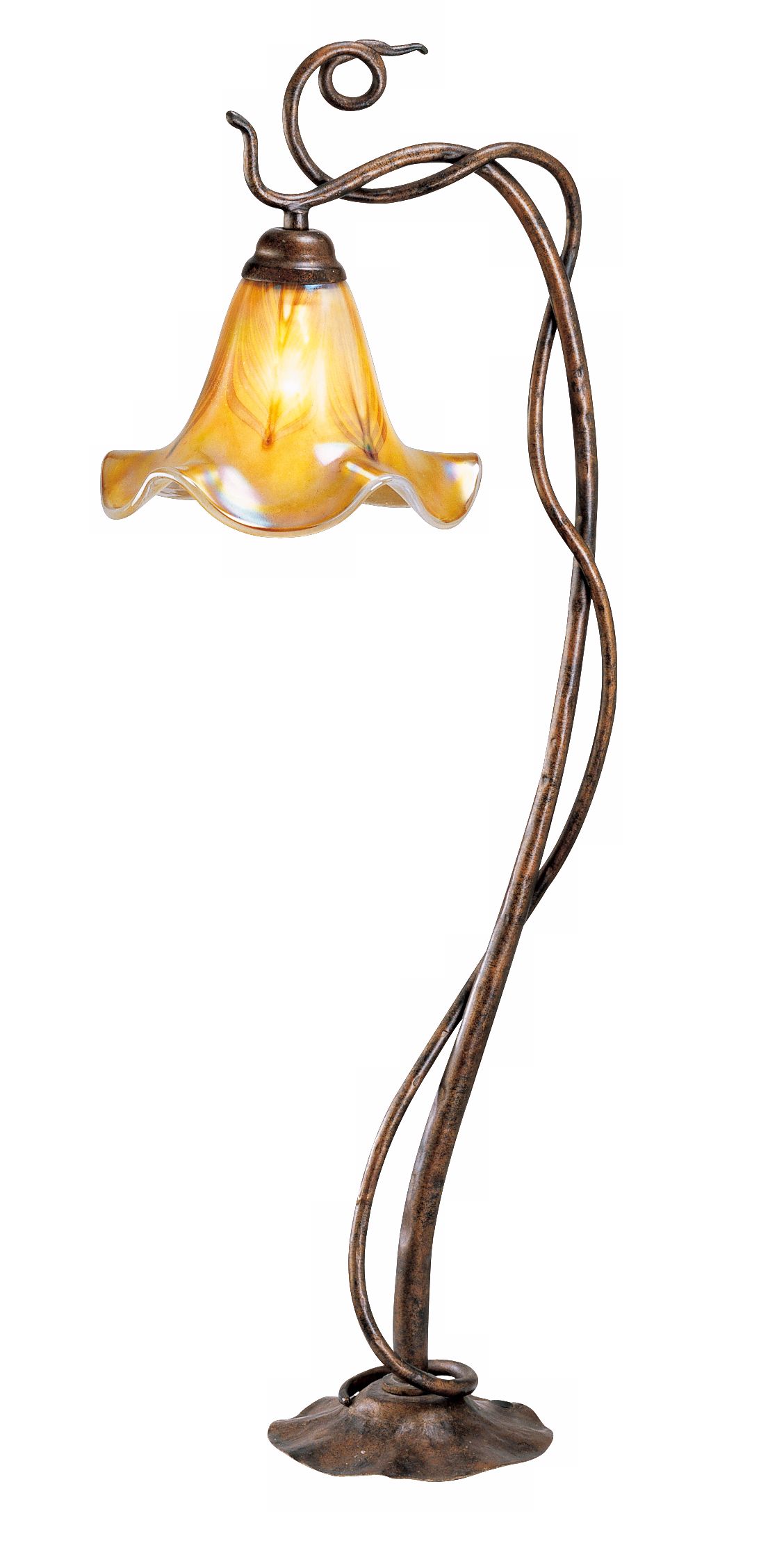 Garden Flower Art Glass Low Voltage Landscape Light