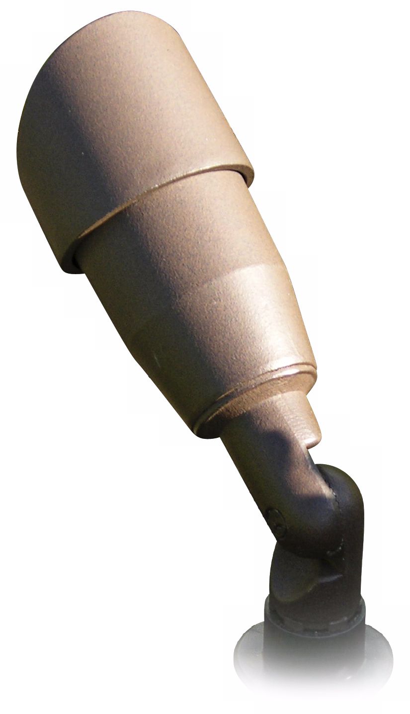 Weathered Brown Finish Bullet Low Voltage Landscape Light