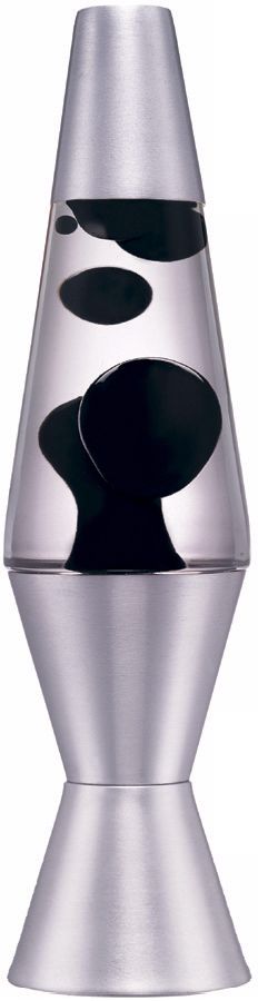 Black and Clear Petite Lava Lamp