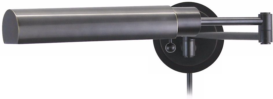 Black Bronze Round Head Plug-In Swing Arm Wall Lamp