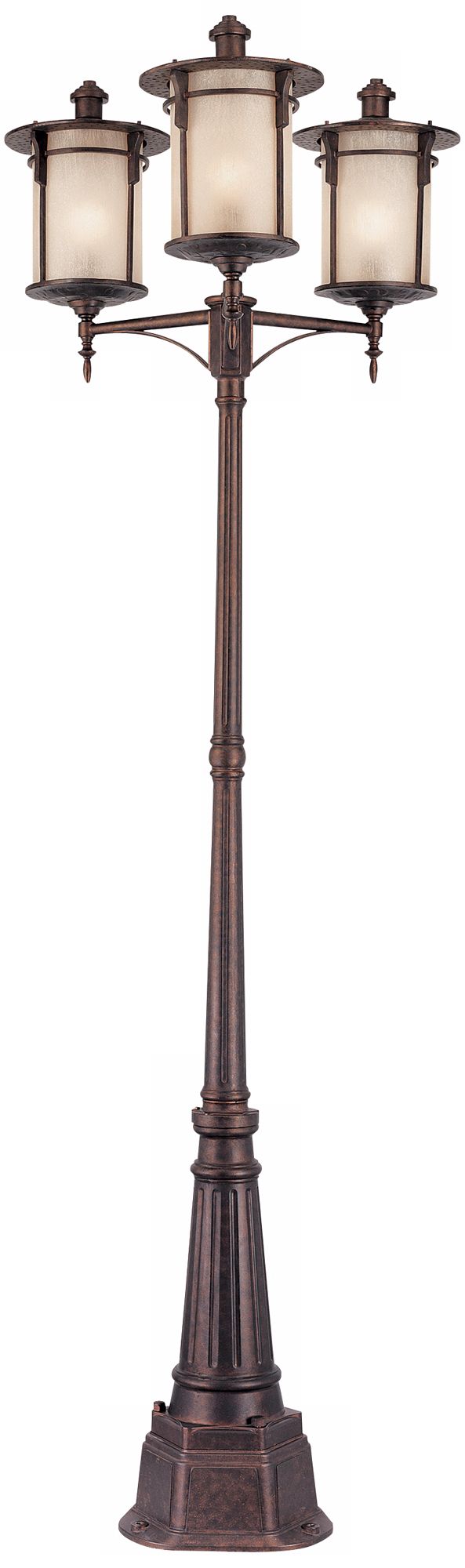 Arroyo Park 98" High Outdoor 3-Light LED Street Lantern