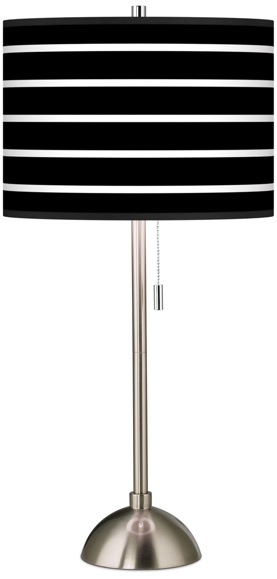Giclee Bold Black Stripe Table Lamp
