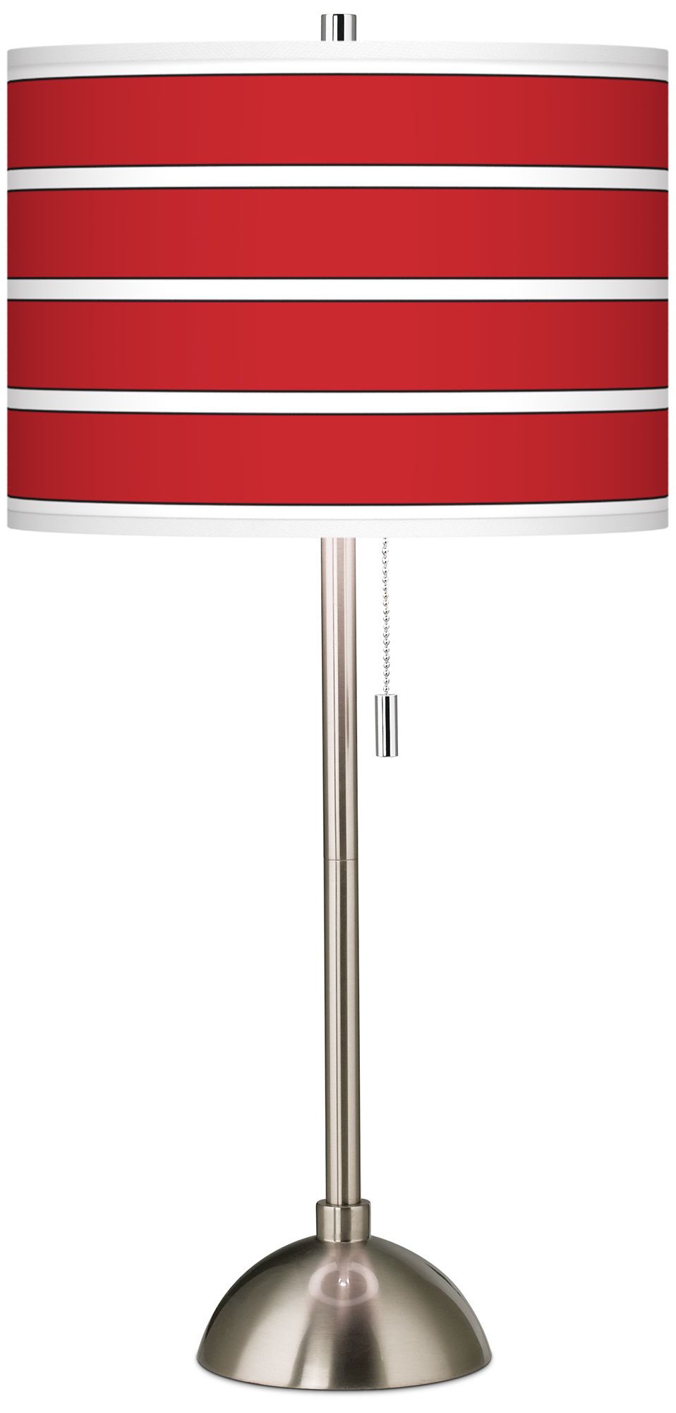 Giclee Bold Red Stripe Table Lamp