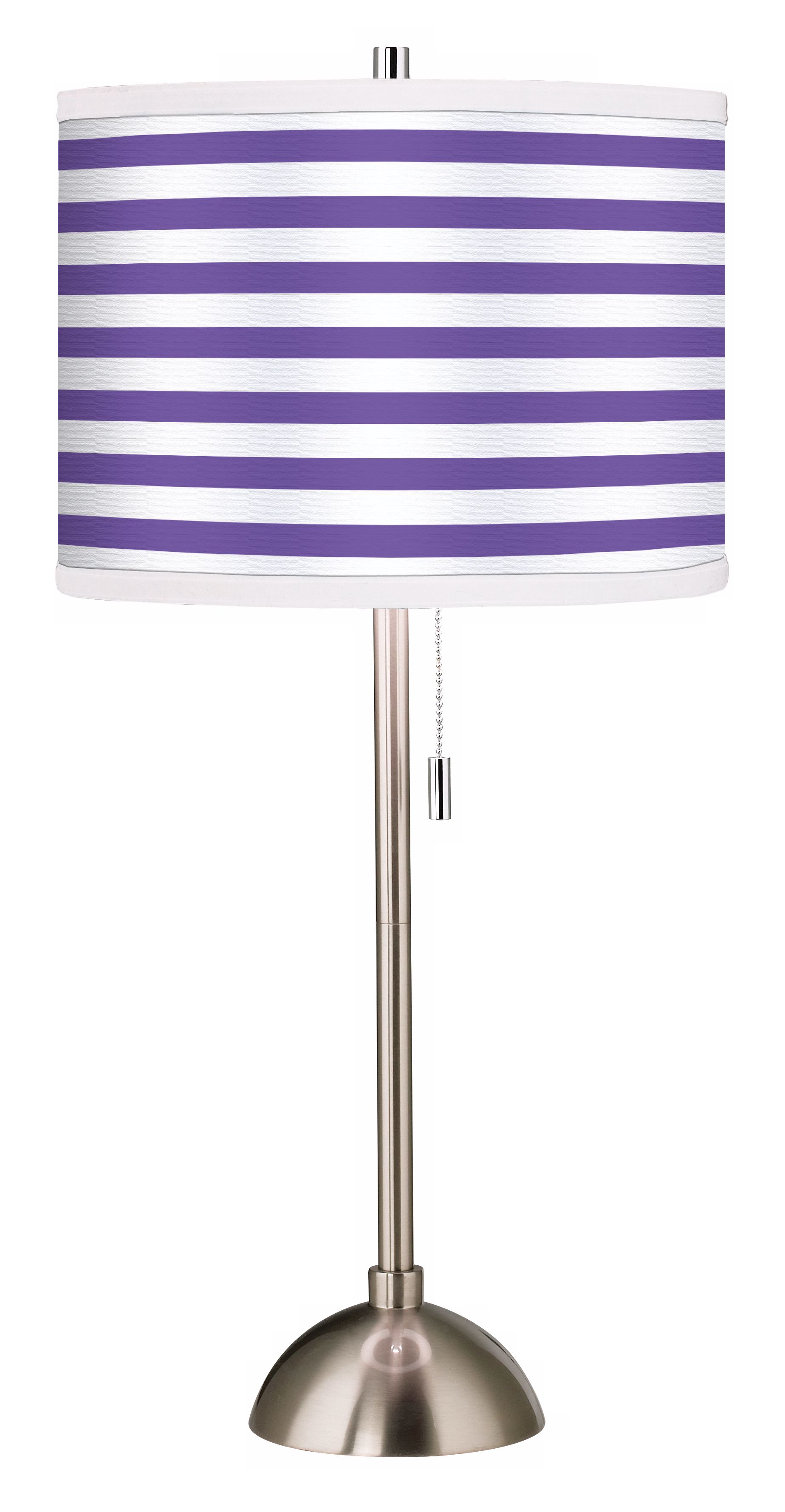 Giclee Purple Horizontal Stripe Table Lamp