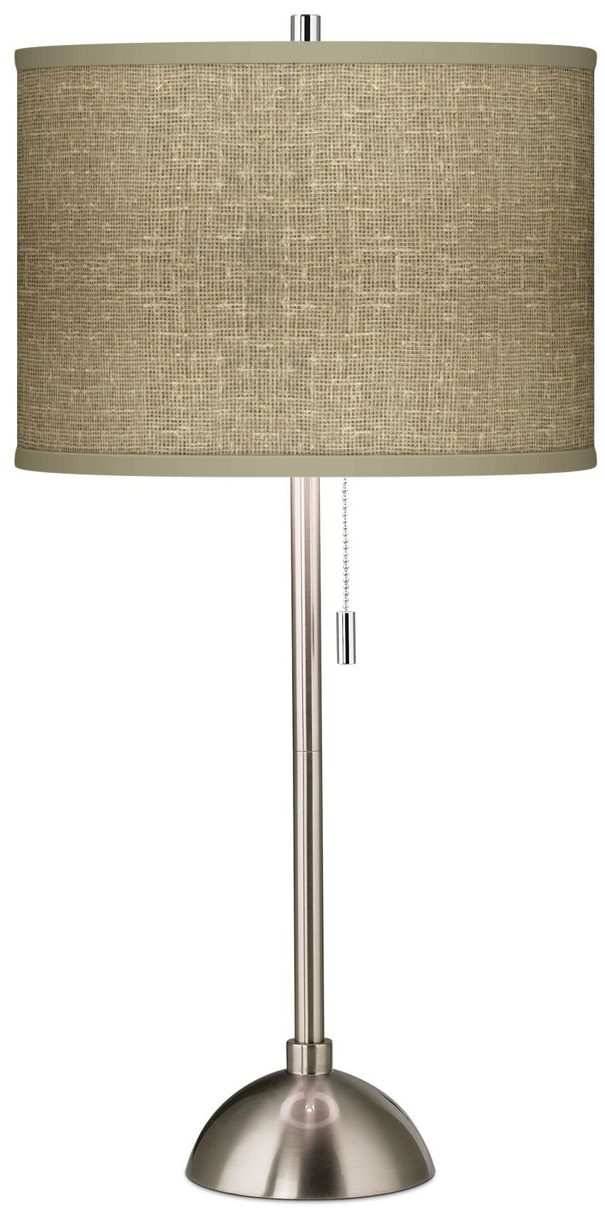 Burlap Print Giclee Contemporary Table Lamp