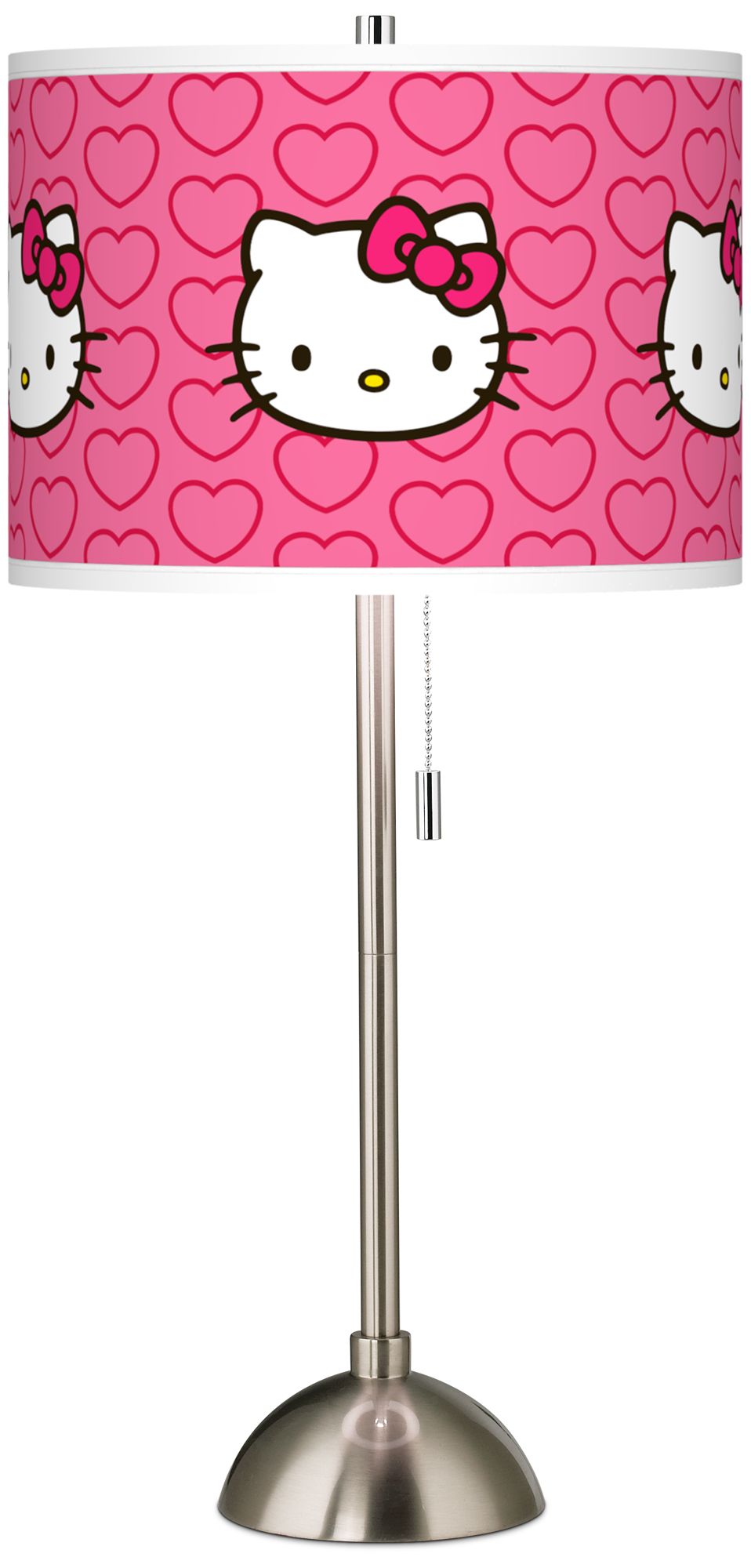 Hello Kitty Hearts Giclee Contemporary Table Lamp