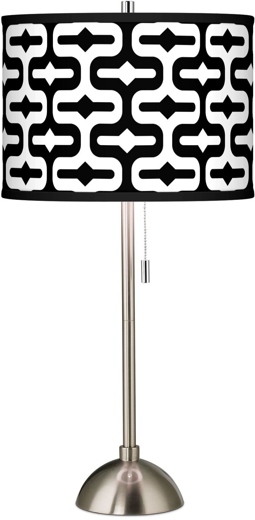 Reflection Giclee Brushed Steel Table Lamp