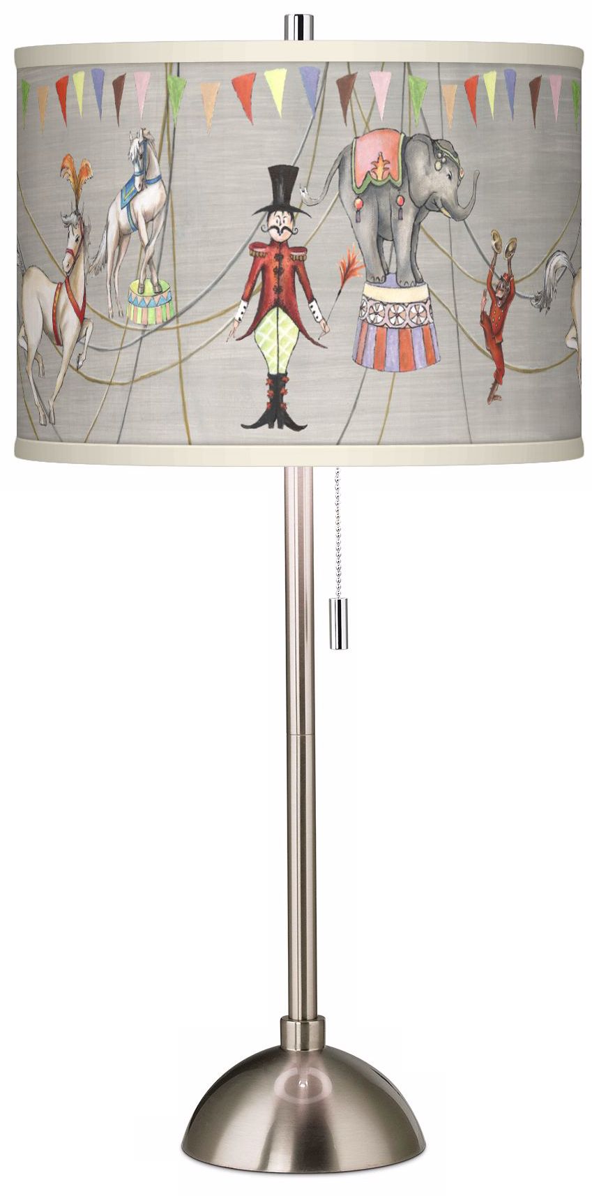 Circus Time Giclee Contemporary Table Lamp