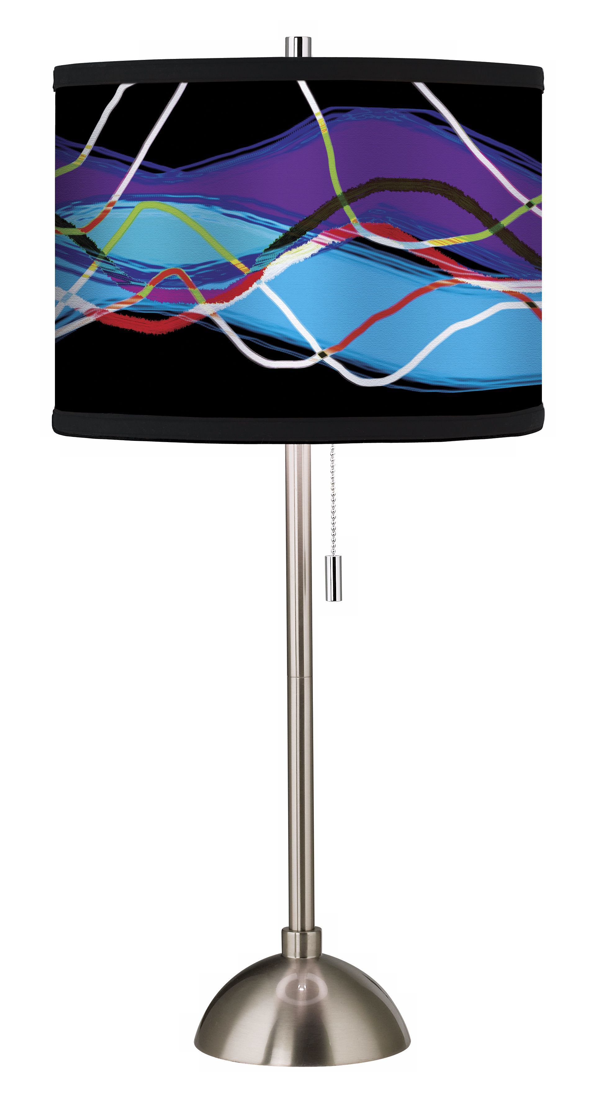 Colors in Motion Dark Giclee Shade Table Lamp 60757 56773