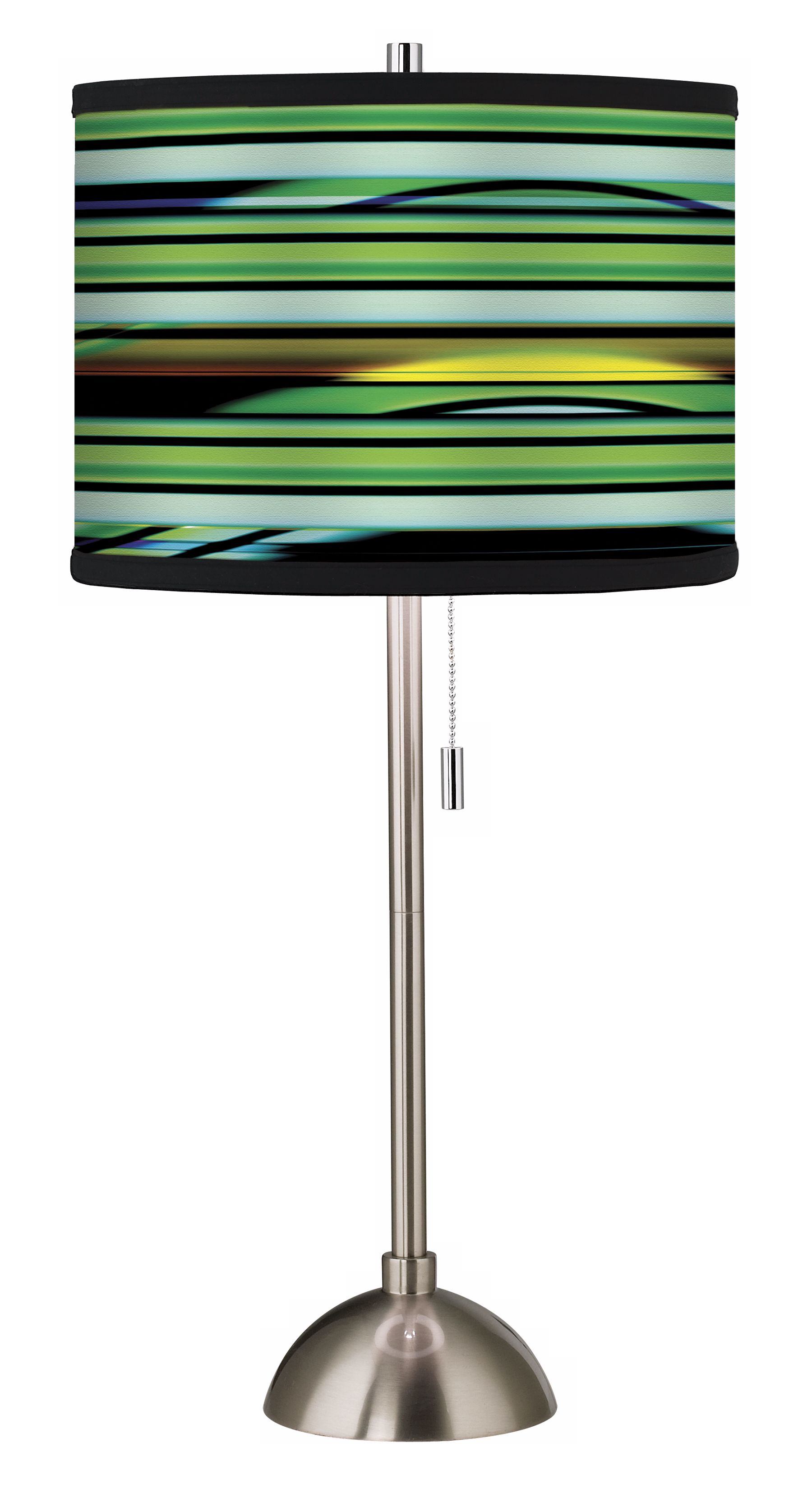 Blue Neon Giclee Shade Table Lamp