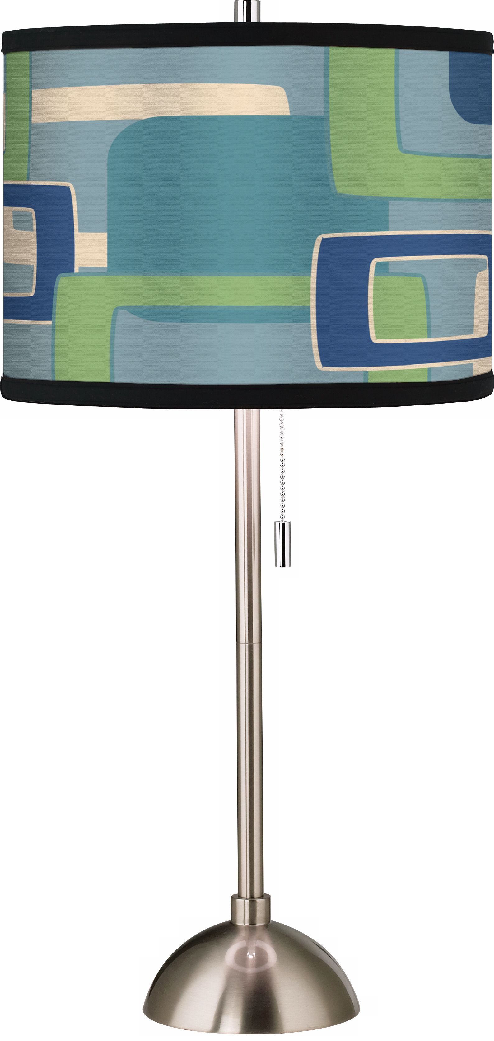 Giclee Retro Rectangles Table Lamp