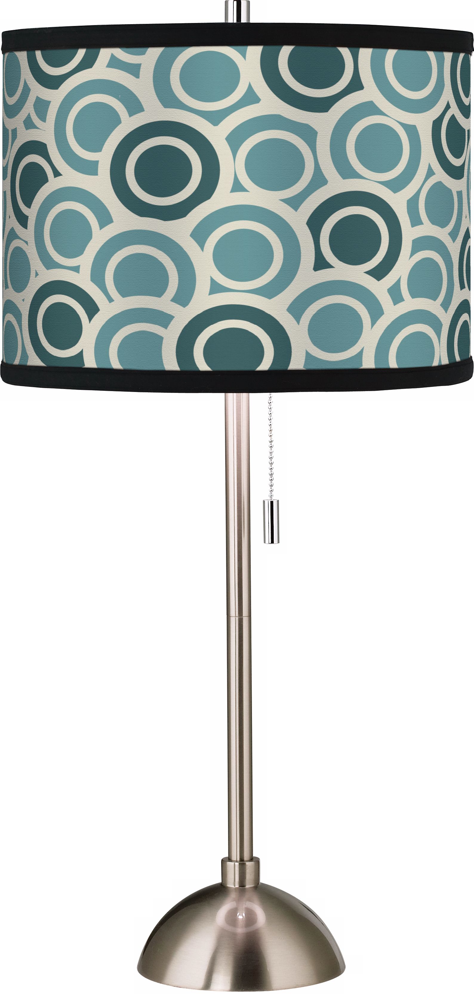 Giclee Blue/Green Circlets Table Lamp