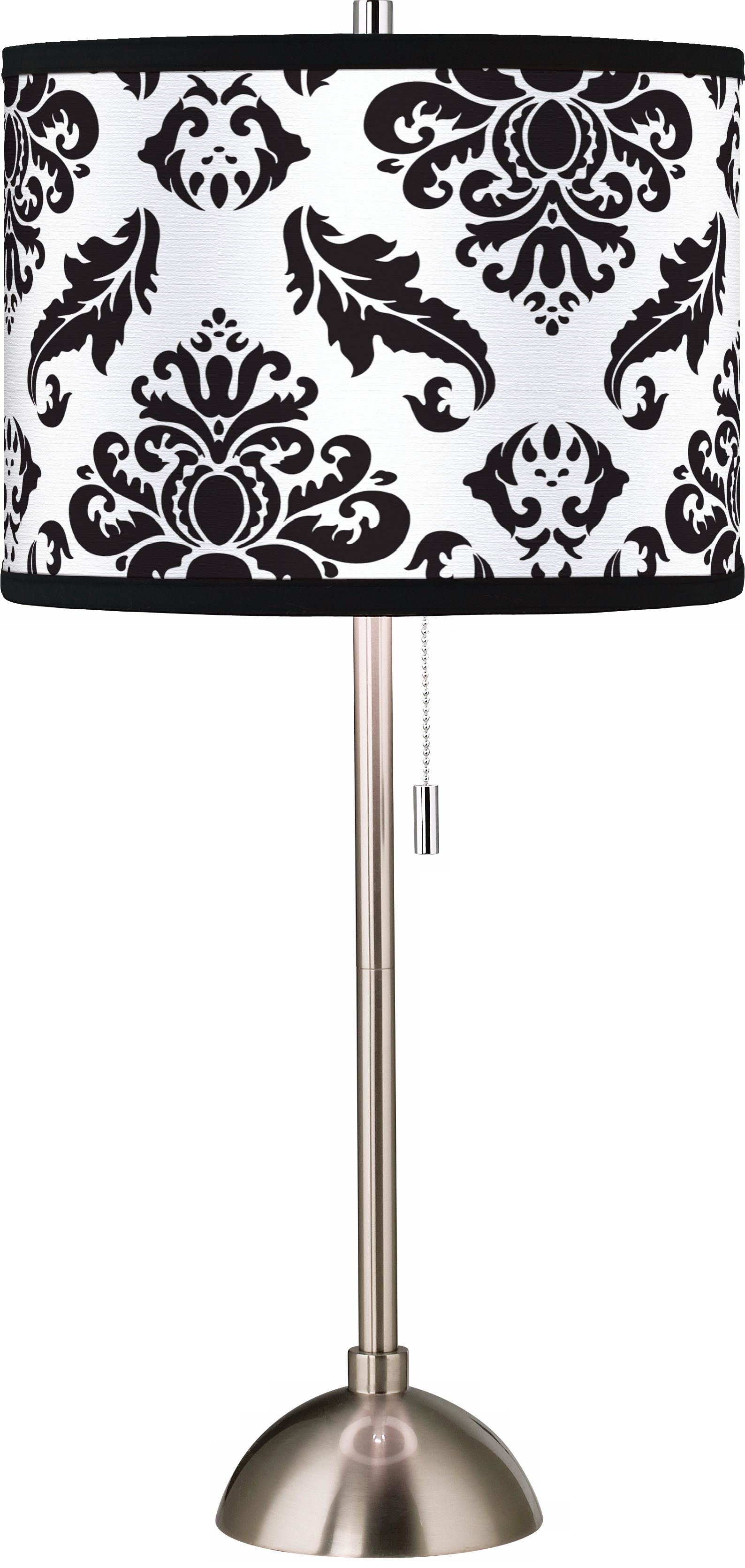 Giclee Black Filigree Table Lamp