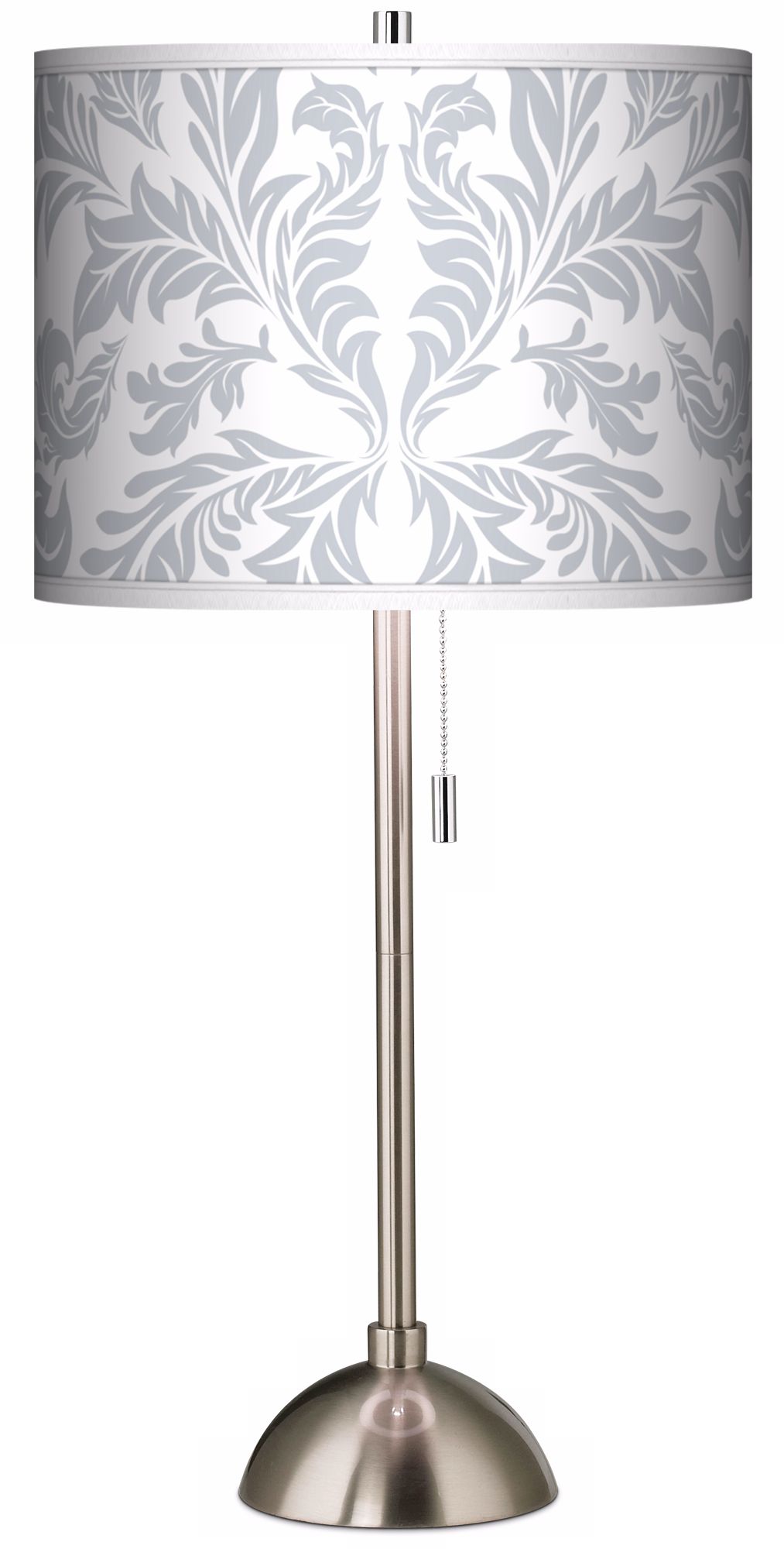 Giclee Silver Baroque Table Lamp