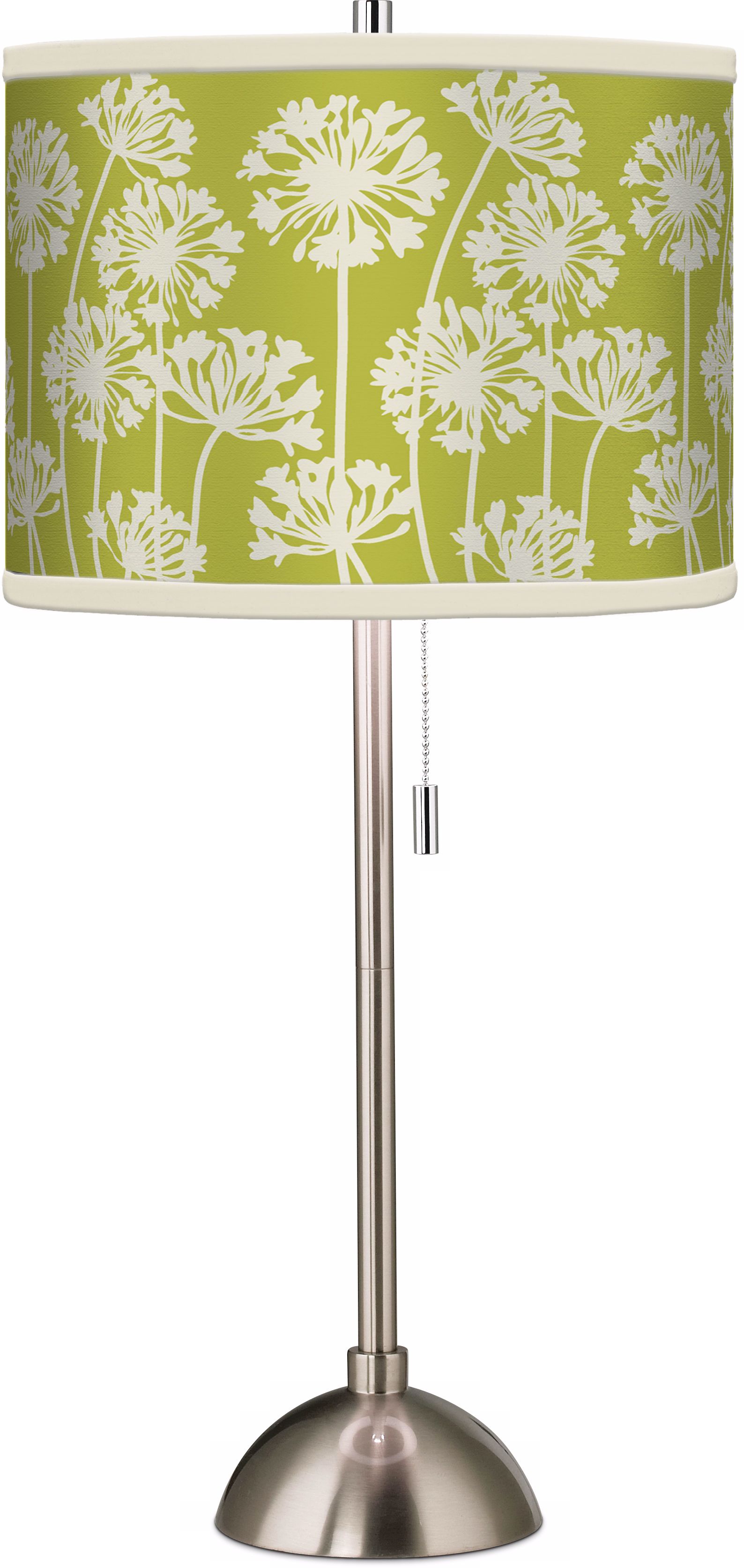 Stacy Garcia African Lily Spring Green Brushed Steel Table Lamp